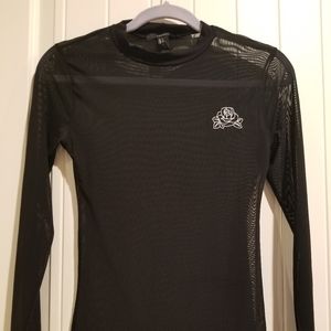 Forever 21 Black Sheer Top